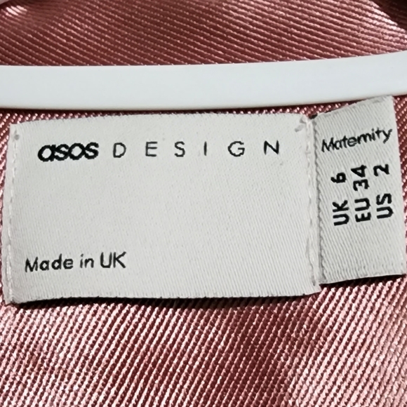 Maternity ASOS design dress, size 2, pink - Picture 3 of 3
